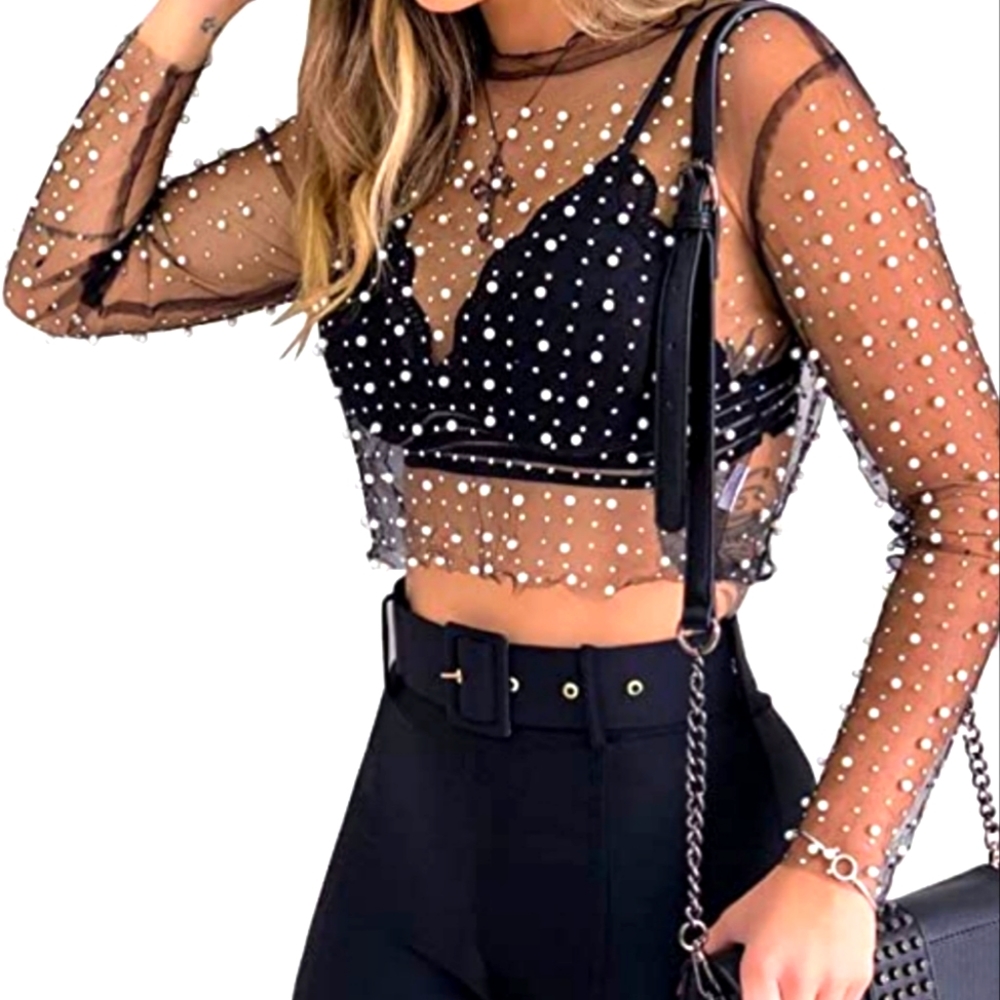 Pearl Mesh top